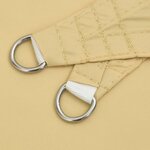 vidaXL Voile d'ombrage sable 2 5x2 m 100   polyester oxford