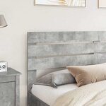 vidaXL Tête de lit Gris béton 200 cm Bois d'ingénierie