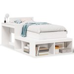 vidaXL Cadre de lit sans matelas blanc 90x200 cm bois de pin massif