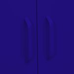 vidaXL Armoire de rangement Bleu marine 80x35x101 5 cm Acier