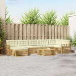 vidaXL Ensemble de canapés d'extérieur 8 pc