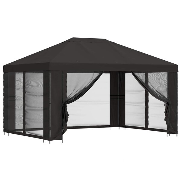 vidaXL Abri de jardin avec parois 4 × 3 m Anthracite