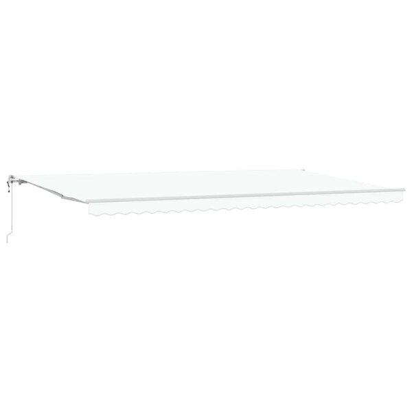vidaXL Auvent Rétractable 600 × 350 cm Blanc