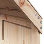 vidaXL Lit superposé et échelle et toit 90x200 cm bois de pin massif