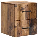 vidaXL Cabinet de chevet mural Bois ancien 34 5 x 33 x 40 cm