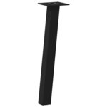 vidaXL Pieds de table basse 4 pièces Noir 30 cm Acier