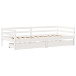 vidaXL Lit de jour avec tiroirs sans matelas 90x200 cm bois massif