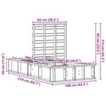 vidaXL Cadre de lit Blanc 100 x 200 cm Bois de pin massif