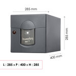 Boîte aux lettres Soléa  1 porte  Gris anthracite aspect sablé REN 0206MS