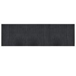 vidaXL Tapis rectangulaire gris 60x200 cm bambou