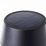 Lampe de table d'extérieur Picco - LED et solaire - Métal et plastique - 5 W - Noir dépoli