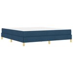 vidaXL Lit à ressorts avec matelas Bleu 180 x 200 cm tissu