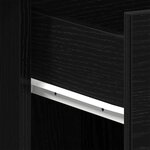 vidaXL Bureau Chêne noir 100 x 50 x 76 cm Bois d'ingénierie
