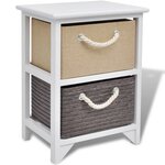 vidaXL Table de chevet Bois