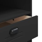 vidaXL Meuble TV VIKEN noir bois d'ingénierie