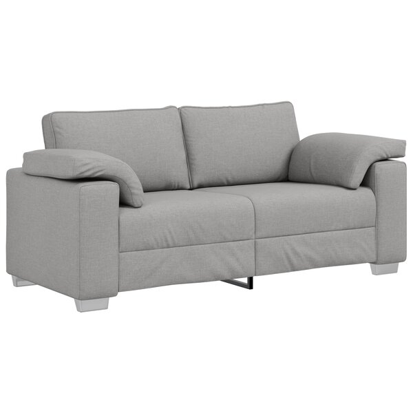 Canapé loveseat vidaXL Gris nuage 140 cm en tissu