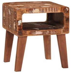 vidaXL Tables d'appoint Marron 40 x 32 x 46 cm Bois de mangue massif