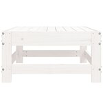vidaXL Repose-pied de jardin blanc bois de pin massif