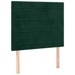 vidaXL Tête de lit Vert foncé 100x5x118/128 cm Velours