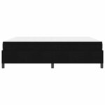 vidaXL Lit à ressorts Noir 180 x 200 cm tissu