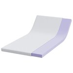 vidaXL Surmatelas Blanc 90 x 190 cm Tissu Jacquard