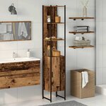 vidaXL Cabinet de salle de bain Bois ancien 33 x 33 x 185 5 cm