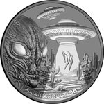 Pièce de monnaie en Argent 1 Dollar g 31.1 (1 oz) Millésime 2025 ALIEN ABDUCTION