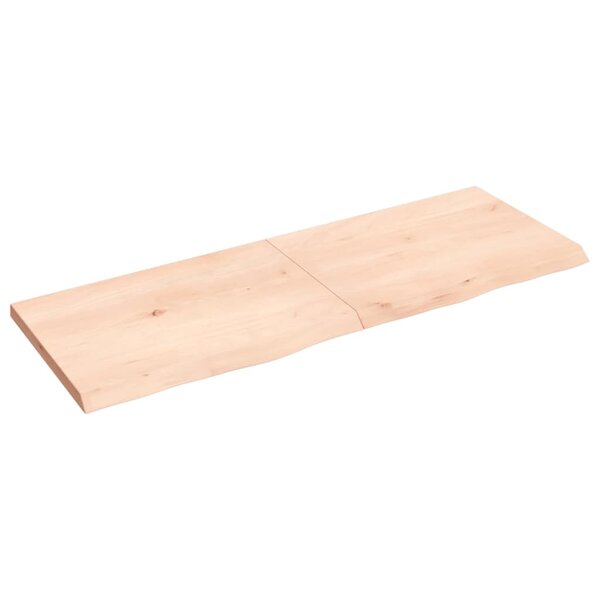 vidaXL Étagère murale 140x50x(2-4) cm bois de chêne massif non traité