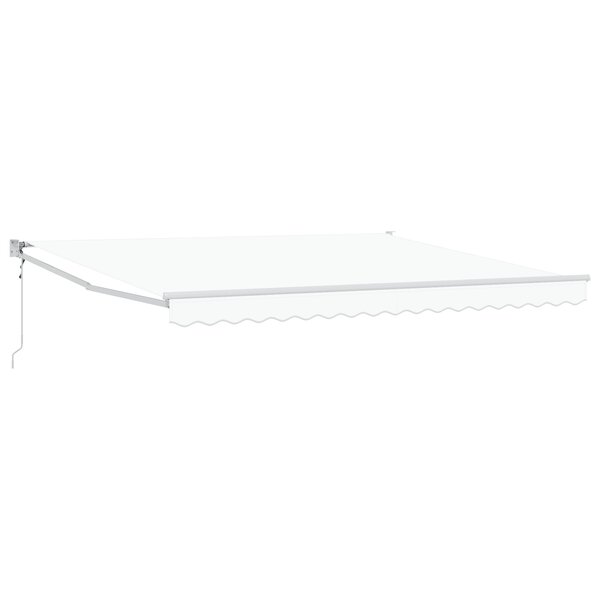 vidaXL Auvent Rétractable Automatique Blanc 400x300 cm