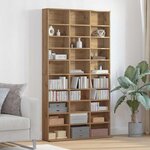 vidaXL Meuble CD chêne artisanal 101 x 23 x 177.5 cm Bois d'ingénierie