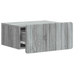 vidaXL Cabinet de chevet mural 2 Pièces Sonoma gris 49 x 34 5 x 24 cm