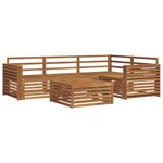 vidaXL Ensemble de canapés d'extérieur 5 pc Naturel