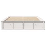 vidaXL Cadre de lit avec stockage Blanc 120 x 190 cm bois