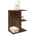 vidaXL Tables de chevet 2 Pièces chêne marron bois d'ingénierie