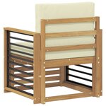 vidaXL Ensemble de canapés d'extérieur Polyester Blanc