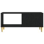 vidaXL Table basse Noir 90 x 50 x 40 cm Bois d'ingénierie