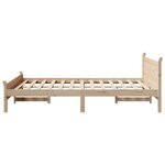 vidaXL Cadre de lit sans matelas 140x190 cm bois de pin massif