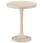 vidaXL Table d'appoint Ø60x75 cm Bois de manguier massif