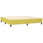 vidaXL Sommier à lattes de lit Vert 200x200 cm Tissu