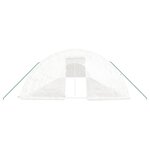 vidaXL Serre avec cadre en acier blanc 90 m² 18x5x2 3 m