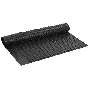vidaXL Feuille de drainage nervurée Noir 1 x 20 m HDPE