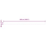 vidaXL Bandeau de Store pour cadre de 4.5 m Vert et Jaune 4.3x0.2 m