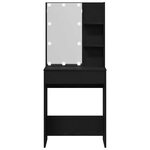 vidaXL Table de Toilette Chêne noir 60 x 40 x 140 cm Bois d'ingénierie