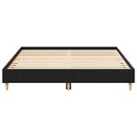 vidaXL Cadre de Lit Chêne Noir 150x200 cm Bois Stratégique