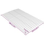 vidaXL Latte de rechange pour sommier avec 24 lattes 120 x 200 cm