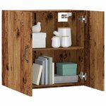 vidaXL Armoire murale vieux bois 60x31x60 cm bois d'ingénierie