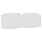 vidaXL Coussin de tête de lit Zadar blanc 160 cm similicuir