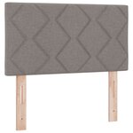 vidaXL Tête de lit LED Taupe 80 cm tissu