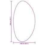 vidaXL Tapis HUARTE Noir 100 x 200 cm Polyester