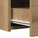 vidaXL Table de Toilette Marron 60 x 40 x 70 cm Bois d'ingénierie